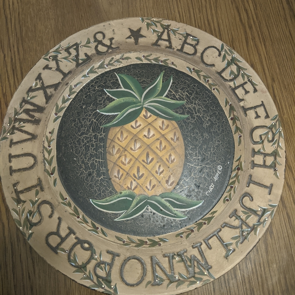 Primitive Pineapple plate